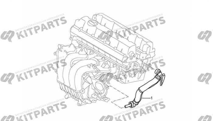 Трубка вентиляции картера Dong Feng AX7