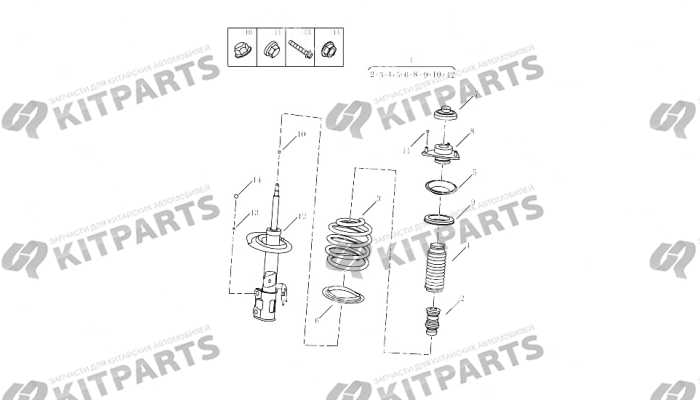 Передний амортизатор [JLD-4G24] Geely Atlas