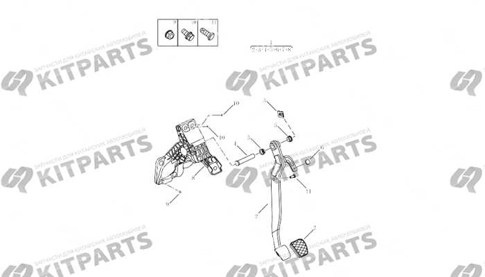 Педаль тормоза Geely Atlas