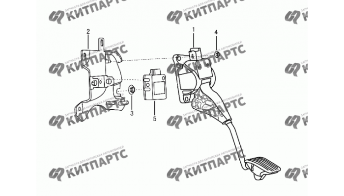 Педаль газа Dong Feng H30 Cross