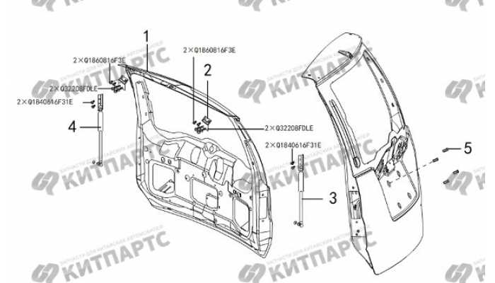 Дверь задка Great Wall Hover H3 New